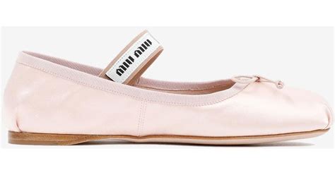 miu miu ballet flats pink